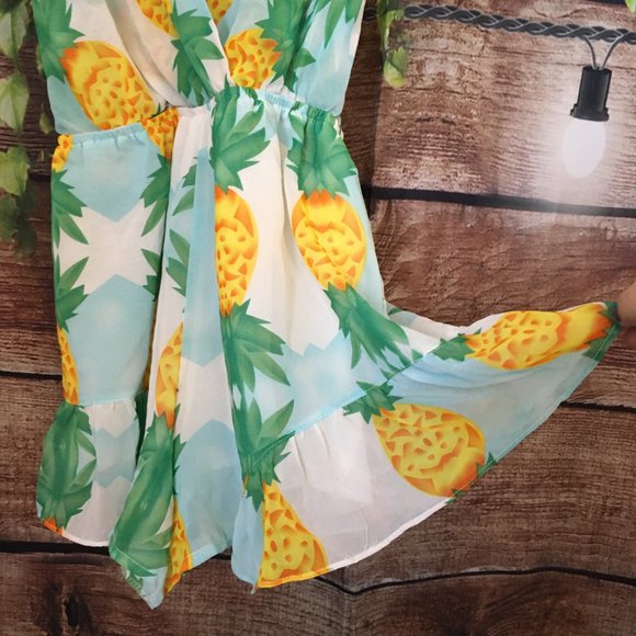 🍍Pineapple Razor Back Shorts Romper - Picture 9 of 11